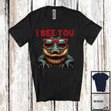 MacnyStore - Personalized I See You, Adorable Custom Name Alligator Sunglasses, Wild Animal Alligator Lover T-Shirt