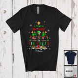 MacnyStore - Personalized I Teach The Cutest Elf In 4th Grade; Lovely Christmas Tree Elf; Custom Name Teacher T-Shirt