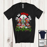 MacnyStore - Personalized I'll Be Beagle For Christmas, Merry X-mas Tree Lights Custom Name, Snow T-Shirt