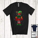 MacnyStore - Personalized I'm Not An Elf I'm Just Short; Joyful Christmas Elf Snow; Custom Name Women Family T-Shirt