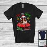 MacnyStore - Personalized I'm So Good Santa Came Twice; Amazing Christmas Santa Women; Custom Name Family T-Shirt