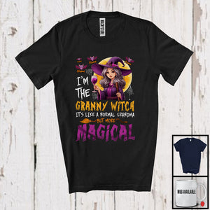 MacnyStore - Personalized I'm The Granny Witch, Adorable Halloween Custom Name Grandson Granddaughter, Family T-Shirt