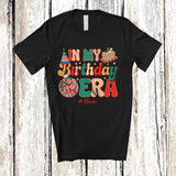 MacnyStore - Personalized In My Birthday Era; Amusing Custom Name Friends Family; Groovy Birthday Cake T-Shirt