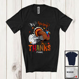 MacnyStore - Personalized It's Giving Thanks; Sarcastic Thanksgiving Custom Name Turkey Farting; Dinner Family T-Shirt