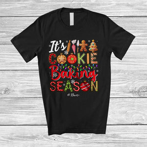 MacnyStore - Personalized It's Cookie Baking Season; Wonderful Christmas Lights Cookies; Custom Name Baker T-Shirt