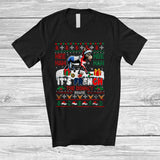 MacnyStore - Personalized It's French The Donkey; Amazing Christmas Sweater; Custom Name Santa Donkey T-Shirt