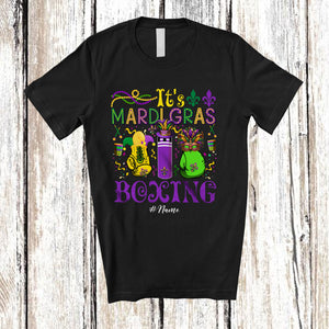 MacnyStore - Personalized It's Mardi Gras Boxing; Lovely Beads Custom Name Boxing Player; Family T-Shirt