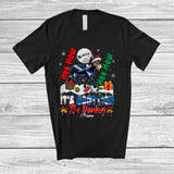 MacnyStore - Personalized It's Scottish The Donkey; Amazing Christmas Farmer; Custom Name Santa Donkey T-Shirt