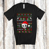 MacnyStore - Personalized Joyful Christmas With My Brunch Of Crazies; Lovely Custom Name Cat Face; Sweater T-Shirt