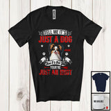 MacnyStore - Personalized Just A Dog You're Just An Idiot; Humorous Custom Name Papillon Dog Owner T-Shirt