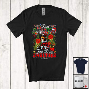 MacnyStore - Personalized Just Bring Shelties; Fantastic Christmas Santa Custom Name Puppy; Family T-Shirt