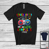 MacnyStore - Personalized Kindergarten Level Complete, Joyful Graduation Game Controller, Custom Name Gamer T-Shirt