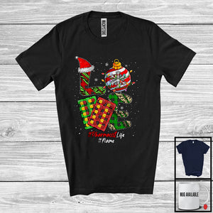 MacnyStore - Personalized LOVE Pharmacist; Wonderful Christmas Plaid Leopard Ornaments; Jobs Careers T-Shirt