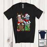 MacnyStore - Personalized LOVE, Adorable Christmas Custom Name Maltese Santa, Candy Cane X-mas T-Shirt