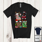 MacnyStore - Personalized LOVE, Adorable Christmas Custom Name Rottweiler Santa, Candy Cane X-mas T-Shirt
