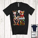MacnyStore - Personalized LOVE, Awesome Christmas Custom Name Chihuahua Santa, Plaid Animal T-Shirt
