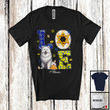 MacnyStore - Personalized LOVE; Happy Hanukkah Decoration Custom Name Samoyed Owner; Family Group T-Shirt