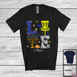 MacnyStore - Personalized LOVE; Wonderful Hanukkah Menorah Disc Golf Team; Custom Name Sport Player T-Shirt