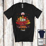 MacnyStore - Personalized LPN Thanksgiving Crew; Amazing Thanksgiving Turkey Tail; Custom Name Nurse T-Shirt