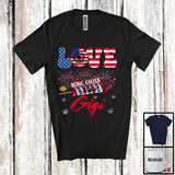 MacnyStore - Personalized Love Being Called Gigi, Proud 4th Of July USA Flag Custom Name Family, Patriotic T-Shirt