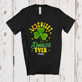 MacnyStore - Personalized Luckiest Dentist Ever; Amazing St. Patrick's Day Shamrock; Custom Name Women Jobs T-Shirt