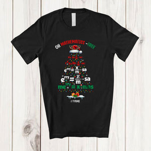 MacnyStore - Personalized Mathematics Tree; Awesome Christmas Math; Custom Name Students Teacher T-Shirt