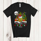 MacnyStore - Personalized Mele Kalikimaka; Amusing Christmas Tree Pineapple Fruit; Custom Name Hawaiian T-Shirt