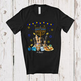 MacnyStore - Personalized Menorah With Chess; Amazing Hanukkah Custom Name Sport Player Team T-Shirt