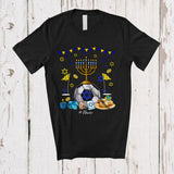 MacnyStore - Personalized Menorah With Footgolf Ball; Amazing Hanukkah Custom Name Sport Player Team T-Shirt