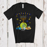 MacnyStore - Personalized Menorah With Tennis Ball; Amazing Hanukkah Custom Name Sport Player Team T-Shirt