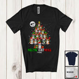 MacnyStore - Personalized Meow Catmas; Adorable X-mas Custom Name Cat Christmas Tree; Family Group T-Shirt