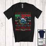 MacnyStore - Personalized Merry Christmas; Fantastic X-mas Sweater Custom Name Santa Scuba Diver; Family T-Shirt