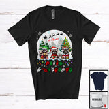 MacnyStore - Personalized Merry Christmas; Lovely Custom Name Raccoons; ASL Sign Language Moon T-Shirt