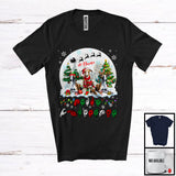 MacnyStore - Personalized Merry Christmas; Lovely Custom Name Whippets; ASL Sign Language Moon T-Shirt