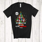 MacnyStore - Personalized Merry Christmas; Wonderful Christmas Tree Gnomes Gnomies; Custom Name Family T-Shirt