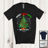 MacnyStore - Personalized Merry Christmath; Fantastic Christmas Tree Math; Custom Name Students Teacher T-Shirt