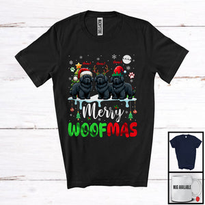 MacnyStore - Personalized Merry Woofmas; Awesome Christmas Custom Name Three Newfoundland; Snow T-Shirt