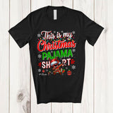 MacnyStore - Personalized My Christmas Pajama Shirt; Amusing Custom Name Reindeer X-mas; Family T-Shirt