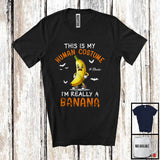 MacnyStore - Personalized My Human Costume Banana; Joyful Halloween Custom Name Fruit; Vegan T-Shirt