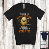 MacnyStore - Personalized My Human Costume Potato; Joyful Halloween Custom Name Fruit; Vegan T-Shirt