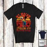 MacnyStore - Personalized My Macaw Stolen My Halloween Costume; Horror Bird Pumpkin Custom Name T-Shirt