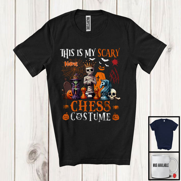 MacnyStore - Personalized My Scary Chess Costume; Cool Halloween Custom Name Mummy Chess; Sports T-Shirt