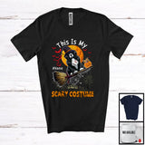 MacnyStore - Personalized My Scary Costume, Lovely Halloween Custom Name Newfoundland, Witch Broom T-Shirt