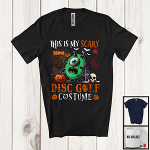 MacnyStore - Personalized My Scary Disc Golf Costume; Cool Halloween Custom Name Frisbee; Sports T-Shirt