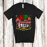 MacnyStore - Personalized NP Christmas Crew; Amusing X-mas Plaid Snow; Custom Name Nurse Nursing T-Shirt