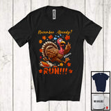 MacnyStore - Personalized November Already Run; Funny Thanksgiving Custom Name Turkey Running; Runner T-Shirt