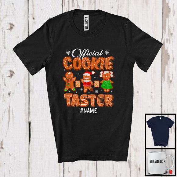 MacnyStore - Personalized Official Cookie Taster; Awesome Christmas Three Gingerbreads; X-mas Family Group T-Shirt