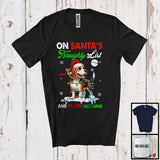 MacnyStore - Personalized On Santa's Naughty List; Lovely Christmas Custom Name Beagle Owner T-Shirt