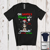 MacnyStore - Personalized On Santa's Naughty List; Lovely Christmas Custom Name Border Collie Owner T-Shirt