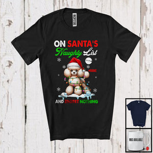 MacnyStore - Personalized On Santa's Naughty List; Lovely Christmas Custom Name Poodle Owner T-Shirt